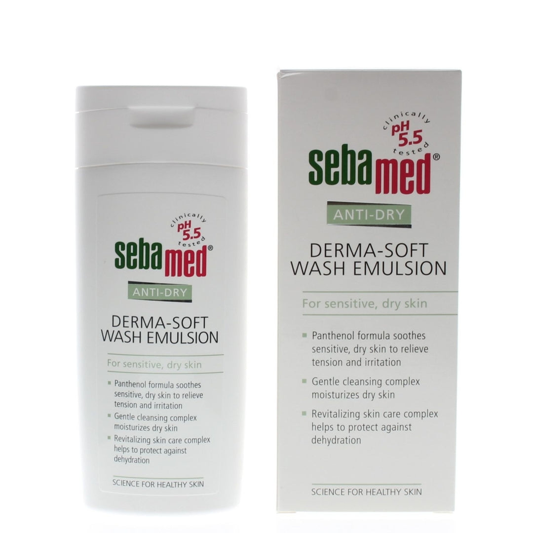 Sebamed Anti-Dry Derma-Soft Wash Emulsion for SensitiveDry Skin 200ml/6.7oz Image 1