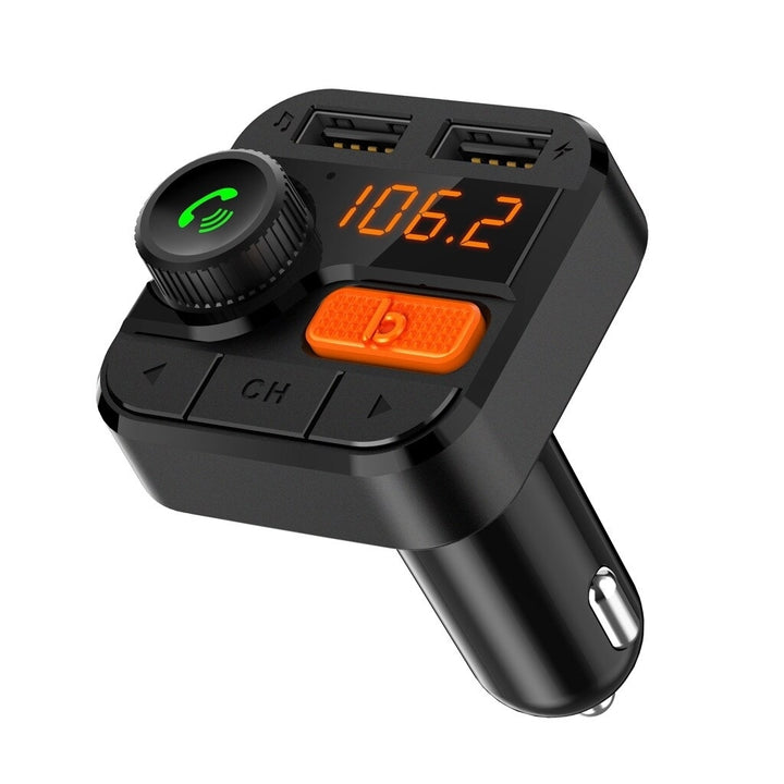 Bluetooth 5.0 Car FM Transmitter FM Radio Adapter Bass MP3 Music Player with Hands-free Call USB Charging Ports Image 3