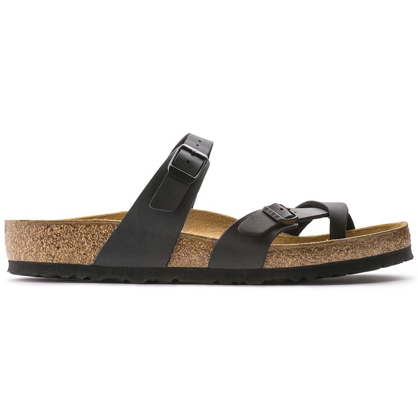 BIRKENSTOCK Mayari Black Sandals Women Adjustable Birko-Flor 0071791 0071793 Image 3