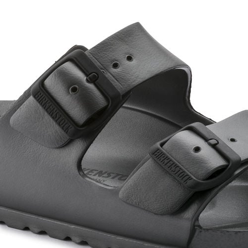 BIRKENSTOCK Womens Arizona Essentials EVA Sandal Metallic Anthracite (narrow width) - 1001498 METALLIC ANTHRITE Image 4