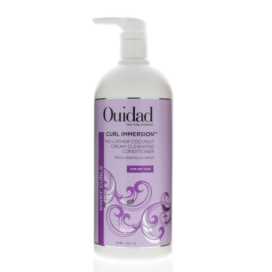 Ouidad Curl Immersion No-Lather Coconut Cream Cleansing Conditioner 33.8oz/1 Liter Image 1