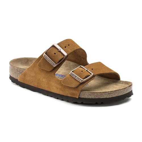 BIRKENSTOCK Arizona Soft Footbed Mink Suede 6.5 Unisex Comfort Sandals 1009526 Image 1