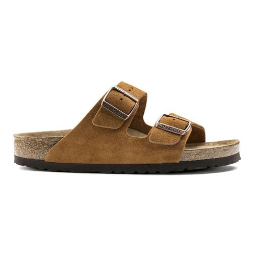 BIRKENSTOCK Arizona Soft Footbed Mink Suede 6.5 Unisex Comfort Sandals 1009526 Image 2