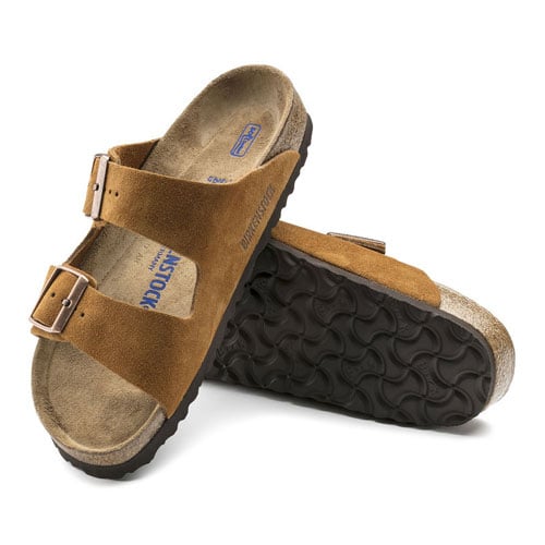 BIRKENSTOCK Arizona Soft Footbed Mink Suede 6.5 Unisex Comfort Sandals 1009526 Image 3