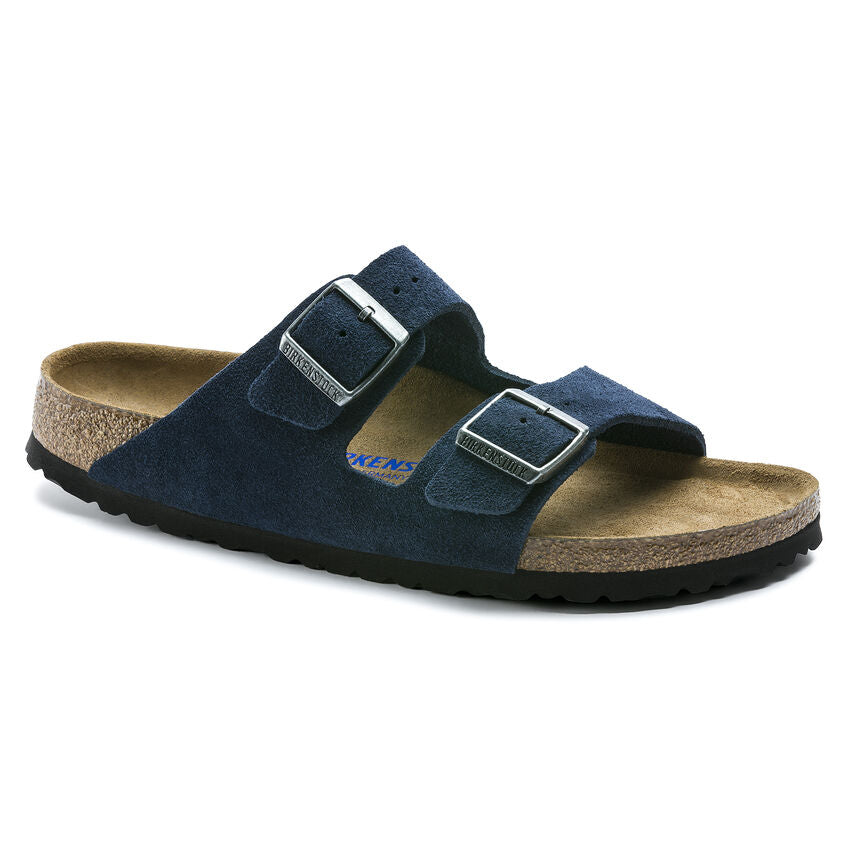 BIRKENSTOCK Womens Arizona Soft Footbed Night (blue) Suede (narrow width) - 1014204 NIGHT Image 1