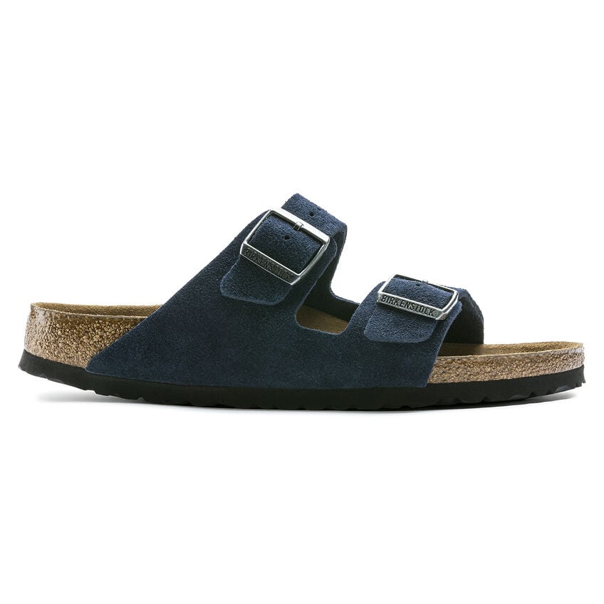 BIRKENSTOCK Womens Arizona Soft Footbed Night (blue) Suede (narrow width) - 1014204 NIGHT Image 3