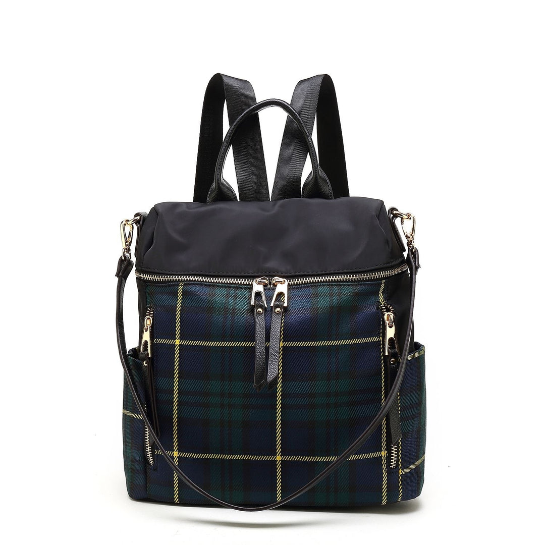 MKF Collection Nishi Plaid Backpack by Mia K. Image 4