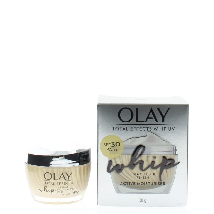 Olay Total Effects Whip UV Light As Air Finish Active Moisturiser SPF 30 50g Image 1