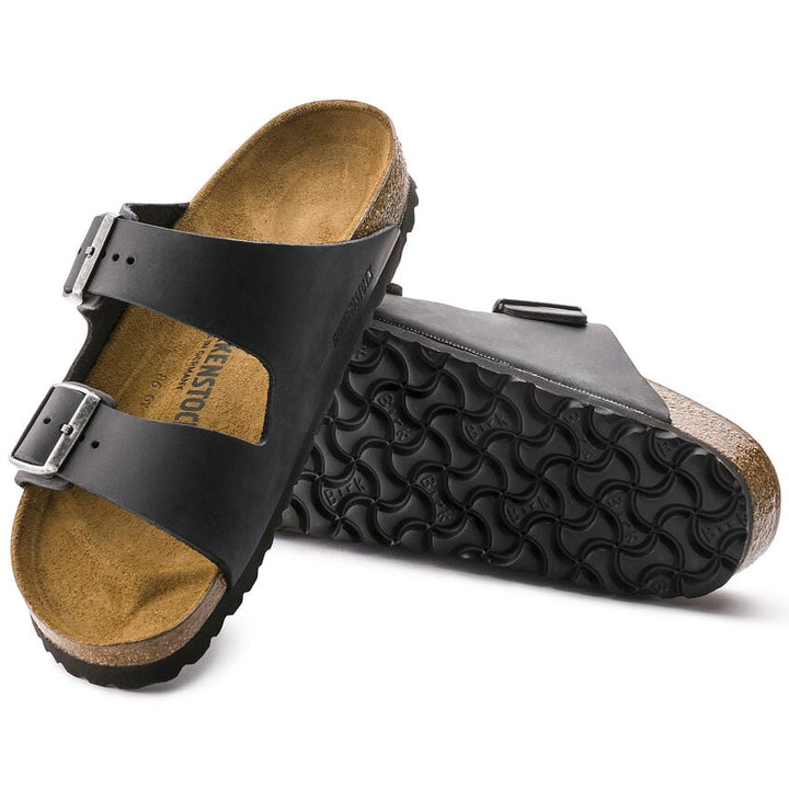 BIRKENSTOCK Unisex Arizona Black Oiled Leather - 0552111 and 0552113 BLACK Image 4