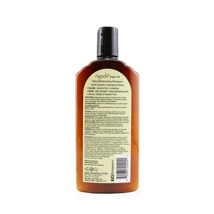 Agadir Argan Oil - Daily Moisturizing Shampoo (Ideal For All Hair Types)(366ml/12.4oz) Image 3