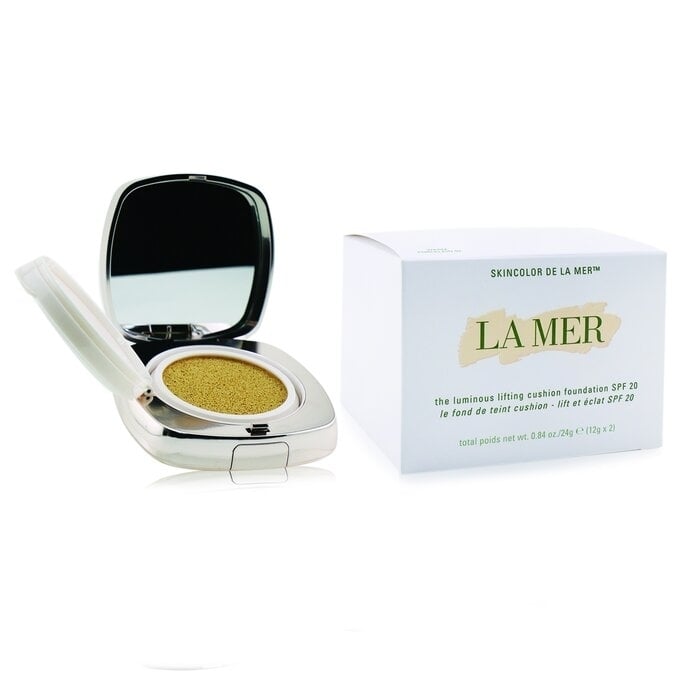 La Mer - The Luminous Lifting Cushion Foundation SPF 20 (With Extra Refill) -  03 Warm Porcelain(2x12g/0.42oz) Image 4