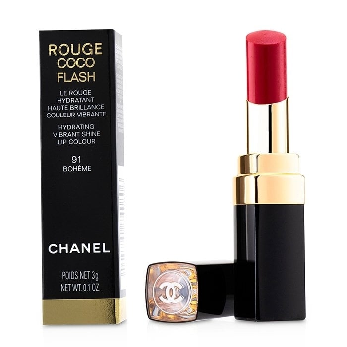 Chanel - Rouge Coco Flash Hydrating Vibrant Shine Lip Colour - 91 Boheme(3g/0.1oz) Image 2