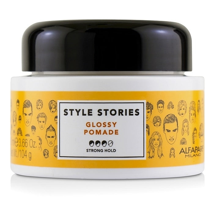 AlfaParf - Style Stories Glossy Pomade (Strong Hold)(100ml/3.66oz) Image 1