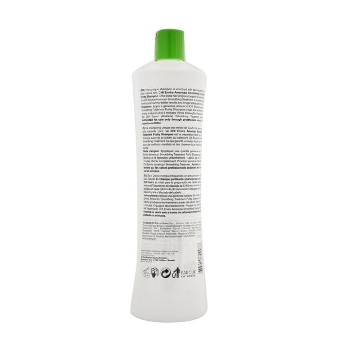 CHI - Enviro American Smoothing Treatment Purity Shampoo(946ml/32oz) Image 3