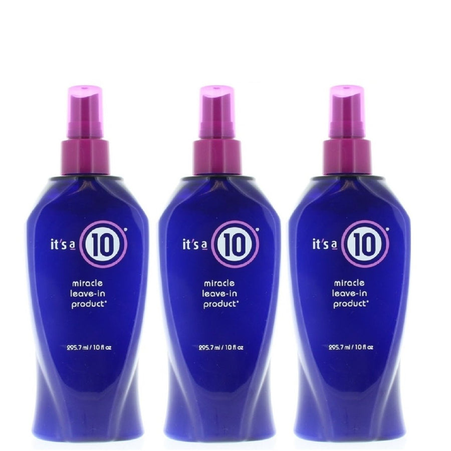 Its A 10 Miracle Leave-In Product 10oz 3 Pack Hair Treatment for All Hair Types Image 1