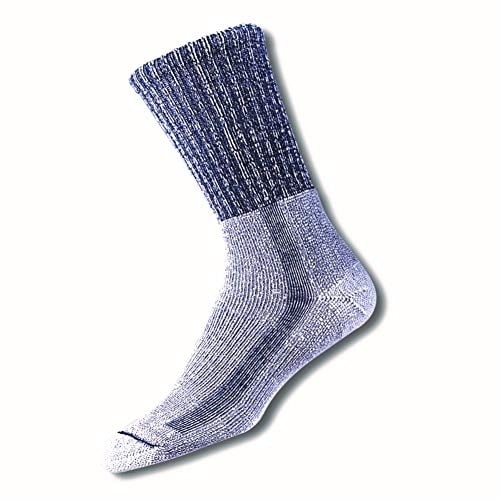 Thorlos Hiking Socks Moderate Cushion Crew Navy LTH-739 One Size Moisture-Wicking Image 4