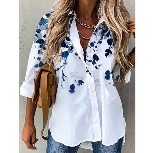 Holiday Floral-Print Shirts and Tops Image 1