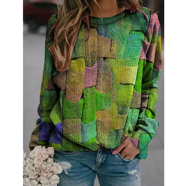 Hot Fashion Shift Long Sleeve Printing Sweatshirt Image 4