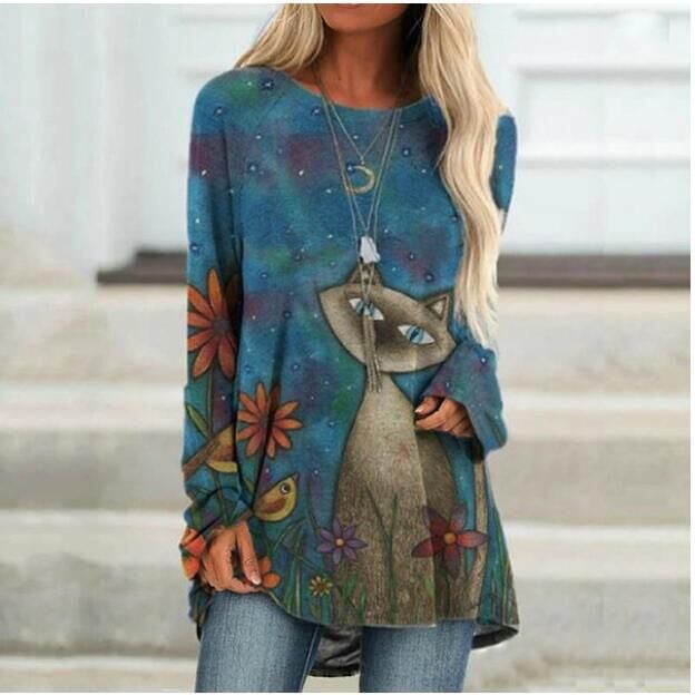 Deep Khaki Casual Long Sleeve Printed Shirts and Tops Image 4