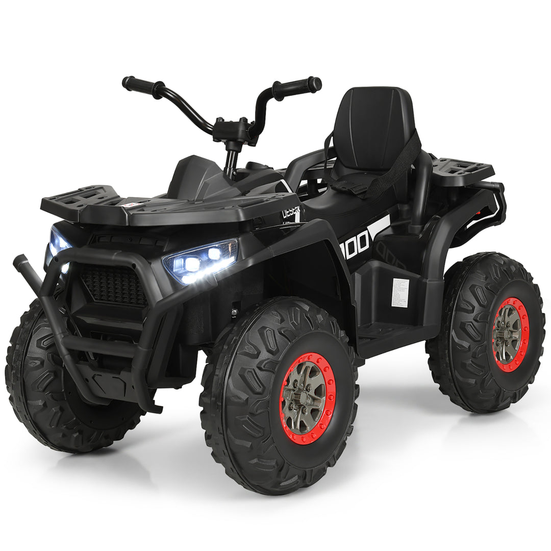 Costway 12V Kids Electric 4-Wheeler ATV Quad 2 Speeds Ride On Car w/MP3andLED Lights Image 1