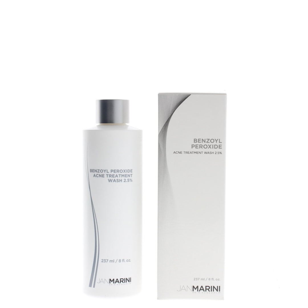 Jan Marini Benzoyl Peroxide Acne Treatment Wash 2.5% 8oz Antibacterial Cleanser Image 1