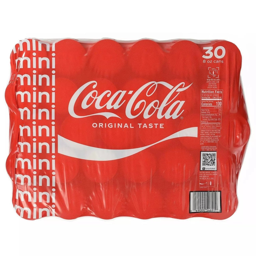 Coca-Cola Mini Cans8 Fluid Ounce (Pack of 30) Image 2