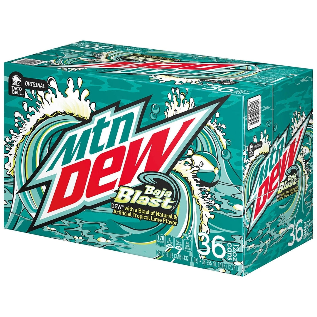 Mountain Dew Baja Blast 12 Fluid Ounce (Pack of 36) Image 2