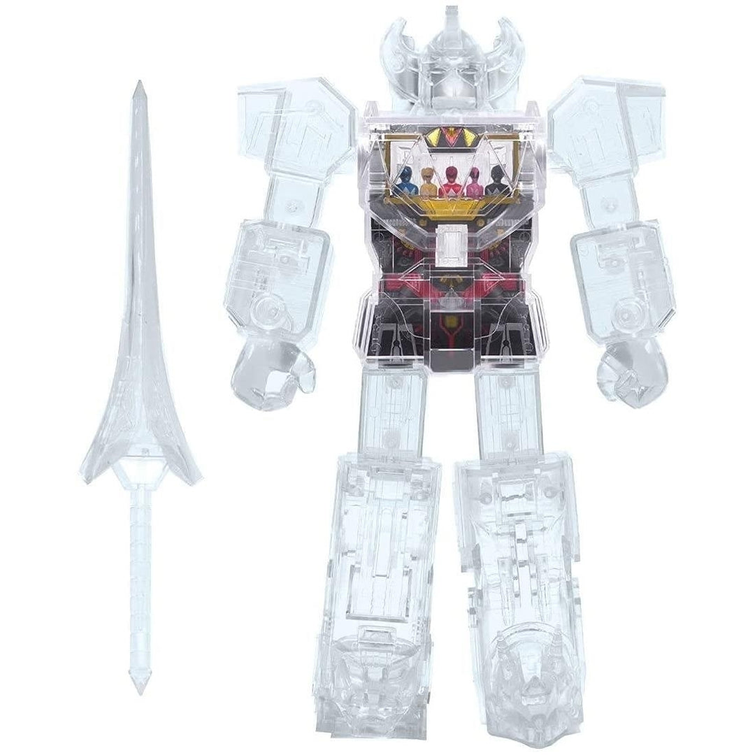 Power Rangers Super Cyborg Clear Megazord Mighty Morphin X-Ray MMPR Figure Super7 Image 1