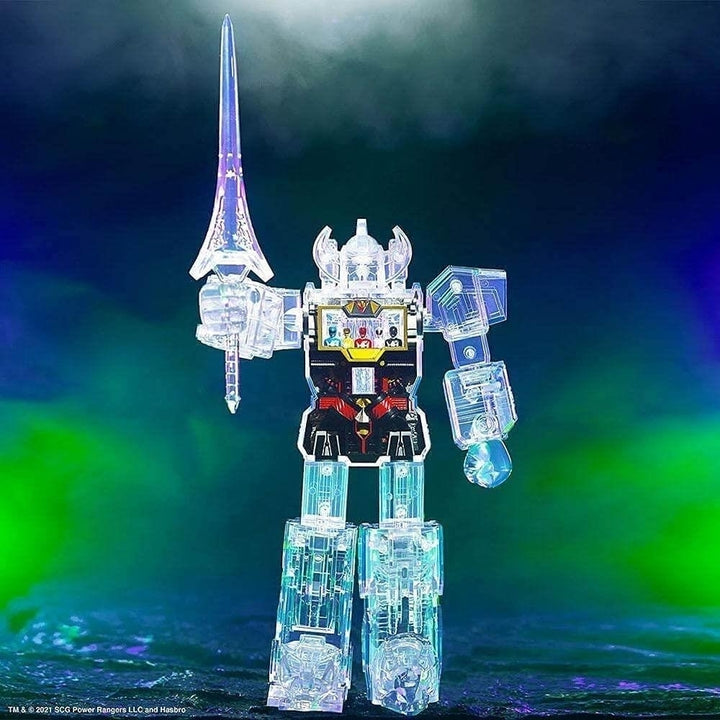 Power Rangers Super Cyborg Clear Megazord Mighty Morphin X-Ray MMPR Figure Super7 Image 3