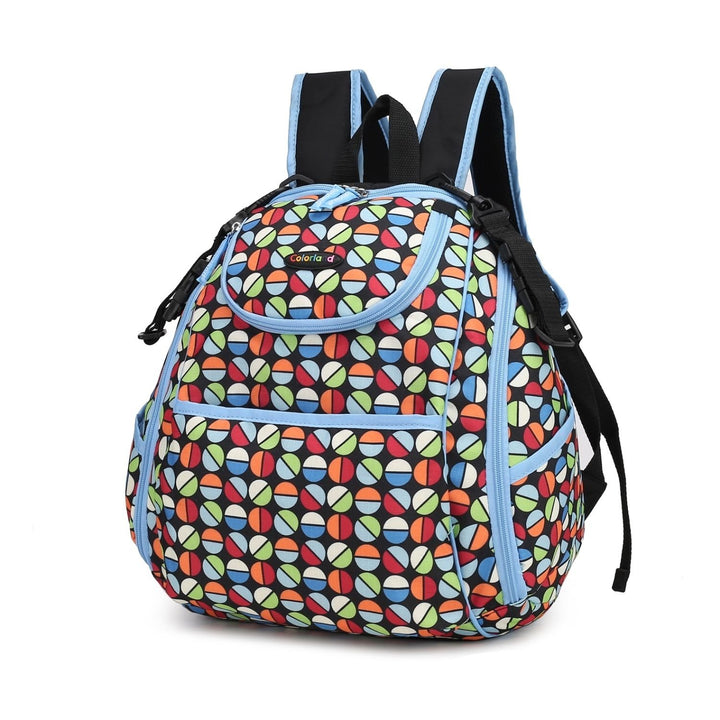 MKF Collection Colorland Multi-Functional Shoulder Bag Large Backpack with Multi-Pockets by Mia K. Image 3