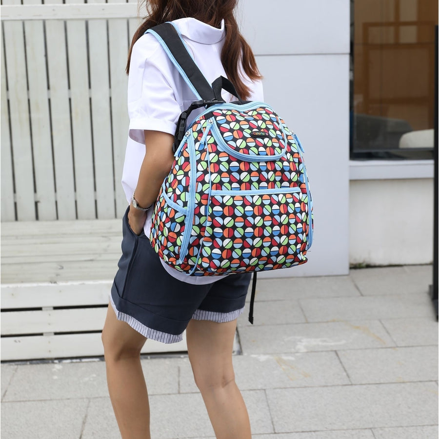 MKF Collection Colorland Large Backpack with Multi-Pockets by Mia K. Image 1