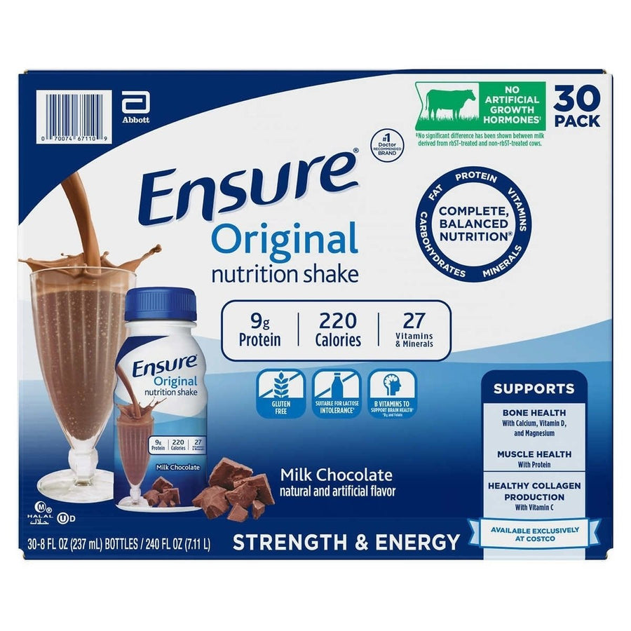 Ensure Original Nutrition Shake Milk Chocolate 8 Fluid Ounce (Pack of 30) Image 1