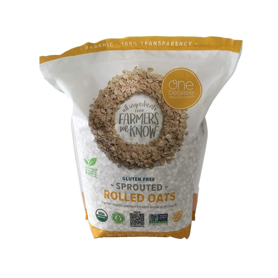 One Degree Gluten Free Sprouted Rolled Oats, 5 Pounds Image 1