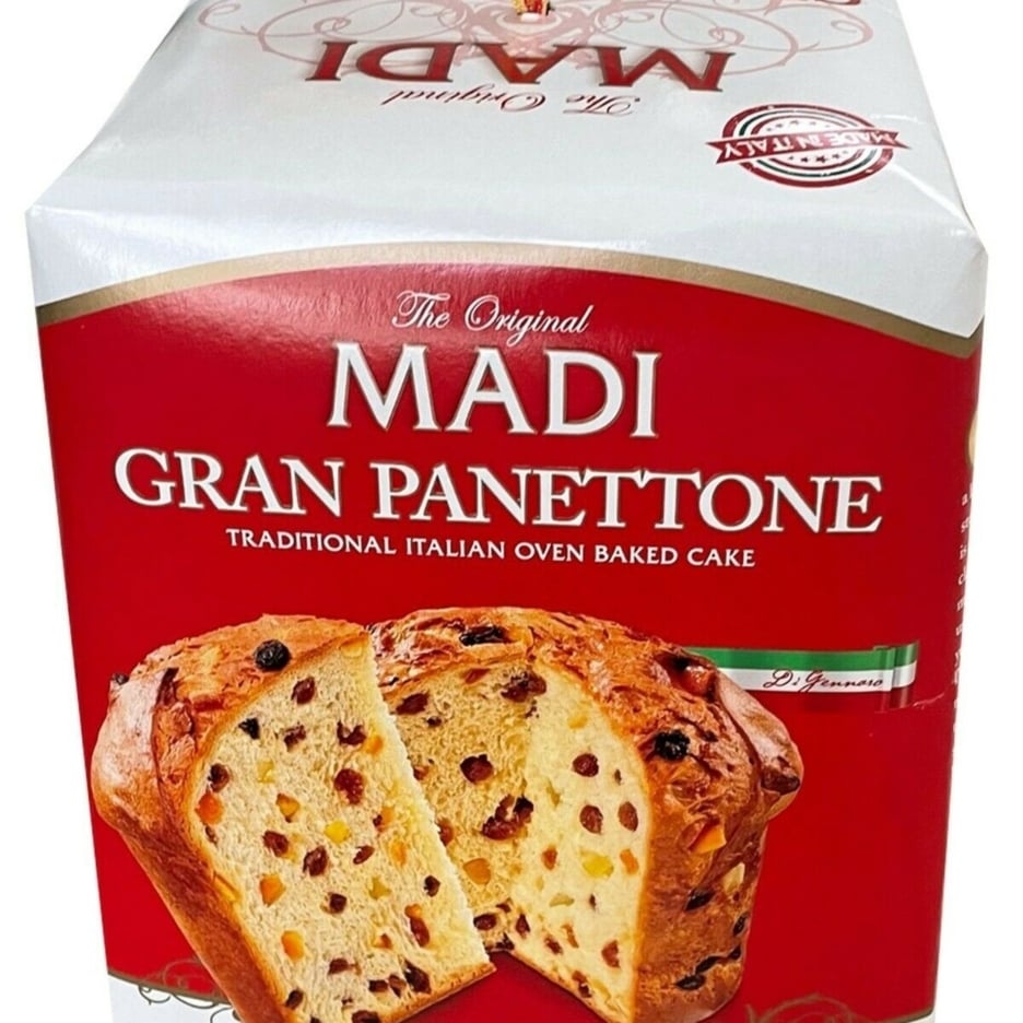 Gran Panettone Original Madi Traditional Italian Over Baked Cake 35.25 Ounce Image 1