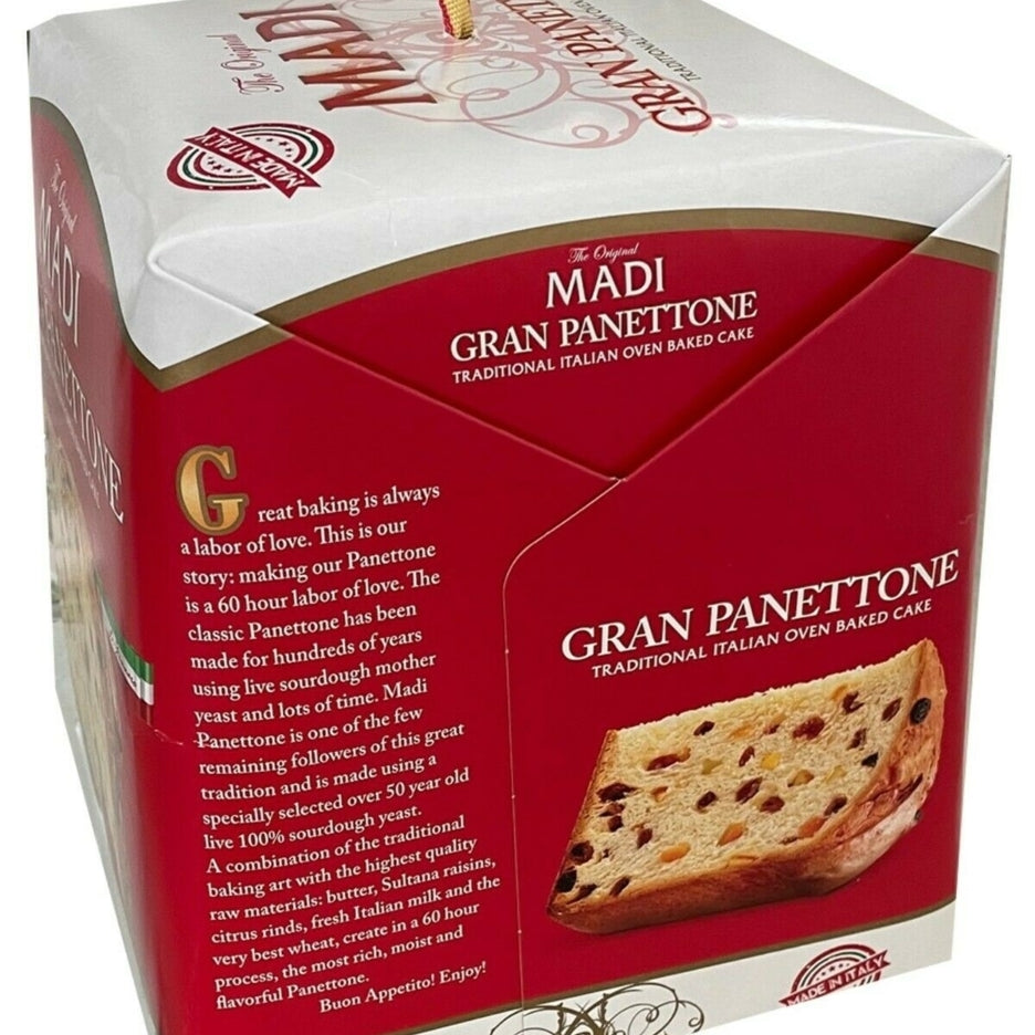 Gran Panettone Original Madi Traditional Italian Over Baked Cake 35.25 Ounce Image 2