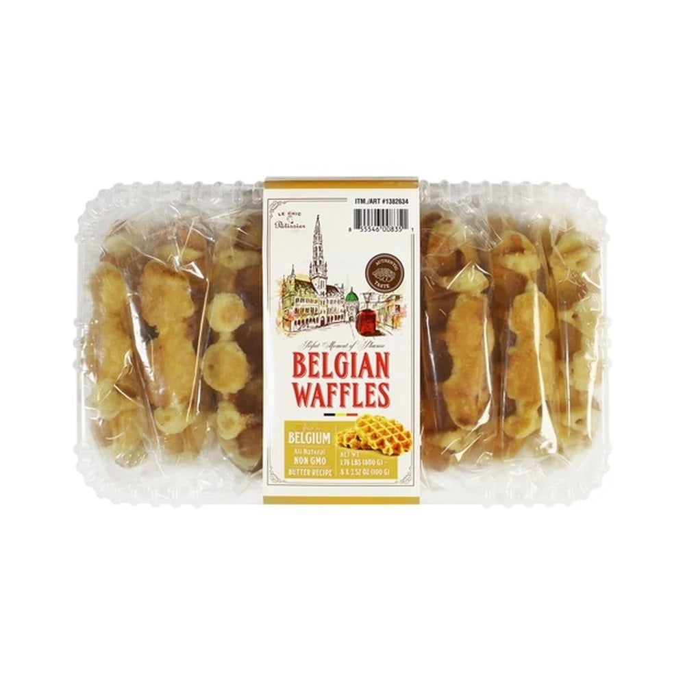 Le Chic Patissier Belgian Waffles 8 Count (1.76 Pounds) Image 1