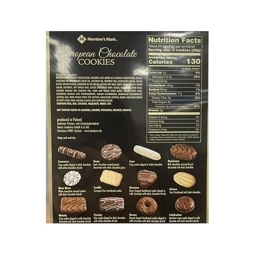 Members Mark European Chocolate Cookies (49.4 Ounce) Image 2