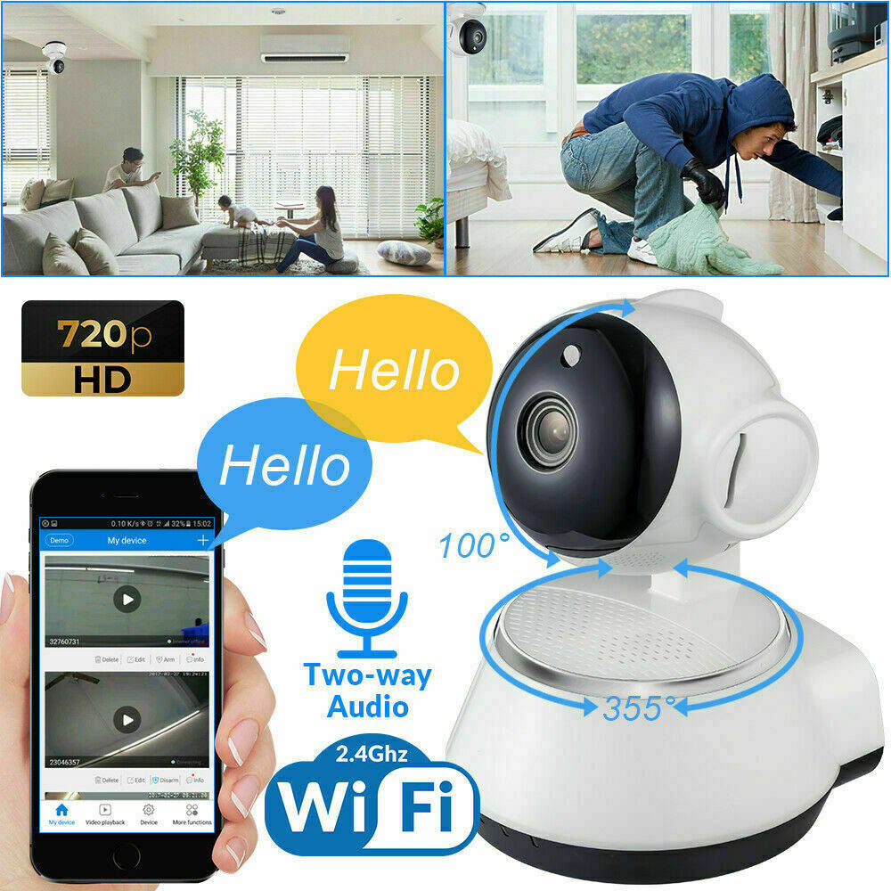 1080P HD Wireless IP Security Camera Indoor CCTV Home Smart Wifi Baby Monitor-US Image 2
