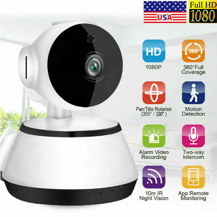 1080P HD Wireless IP Security Camera Indoor CCTV Home Smart Wifi Baby Monitor-US Image 3