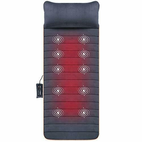 Massage Mat with 10 Vibrating Motors and 4 Therapy Heating Image 1