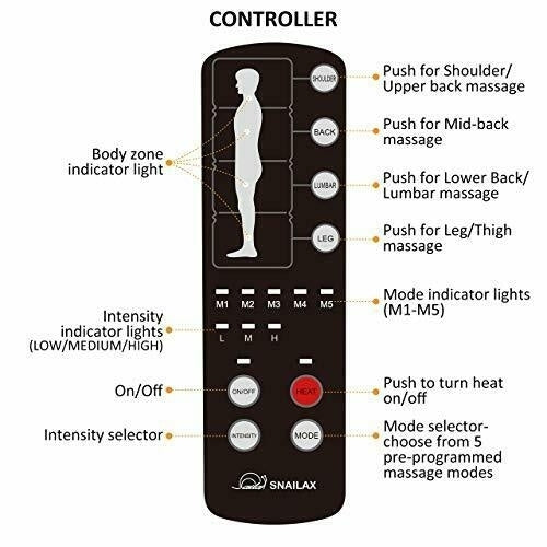 Massage Mat with 10 Vibrating Motors and 4 Therapy Heating Image 2