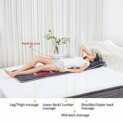 Massage Mat with 10 Vibrating Motors and 4 Therapy Heating Image 3