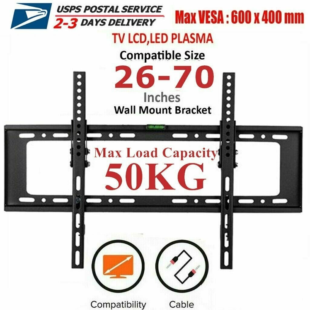 Full Motion TV Wall Mount Bracket TiltandSwivel for 32" 37" 42" 50" 55" 60" 65" 70 Image 1