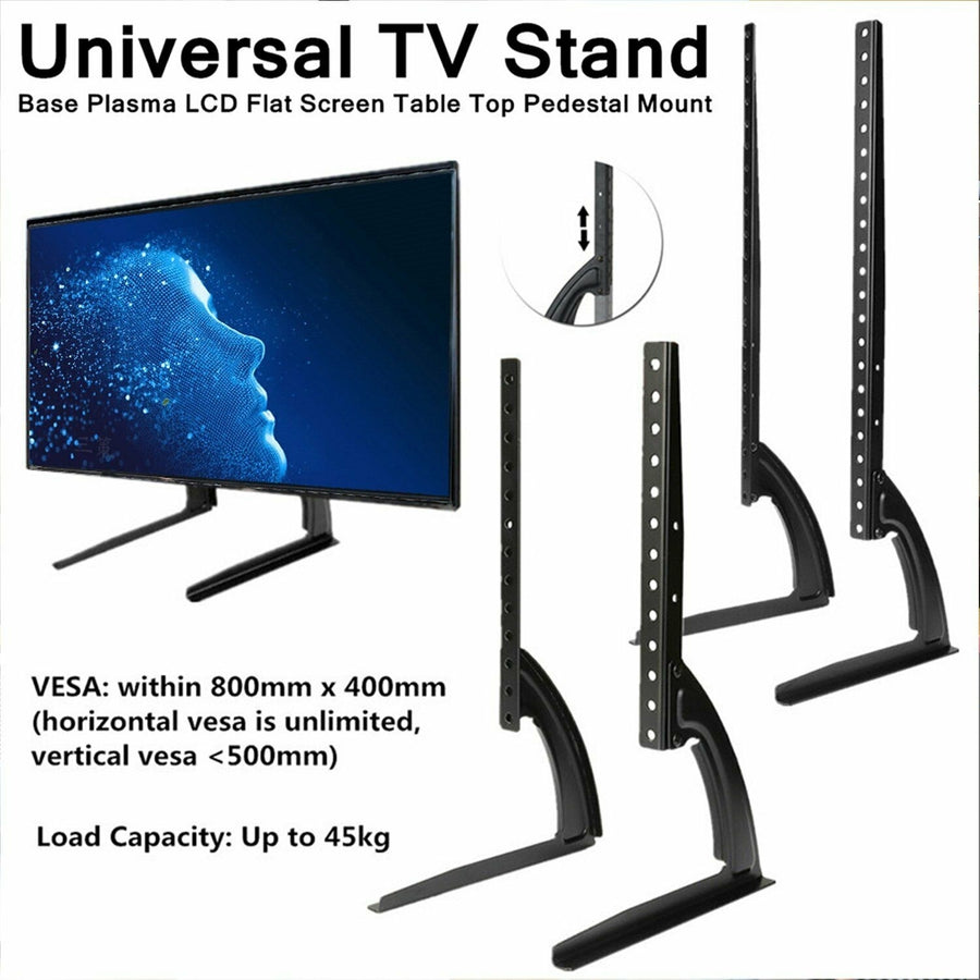 Universal LCD TV Stand Table Top VESA Base Mount 27 37 40 42 46 50 53 57 65" Image 1