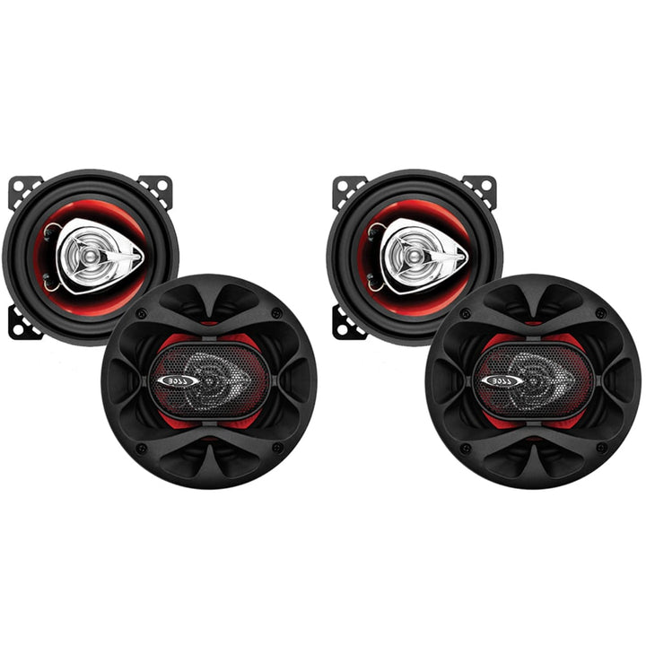 (Set of 4) Boss 4 inch 200W 2-Way Car Audio Coaxial Speakers Stereo Image 1