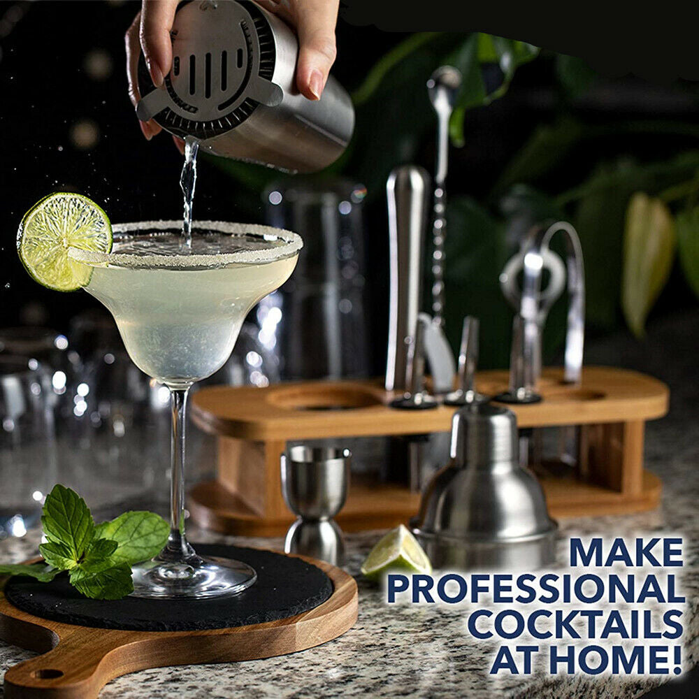 14 Pcs Cocktail Shaker Set Mixology Bartender Kit Stainless Steel Home Bar Tool Image 2