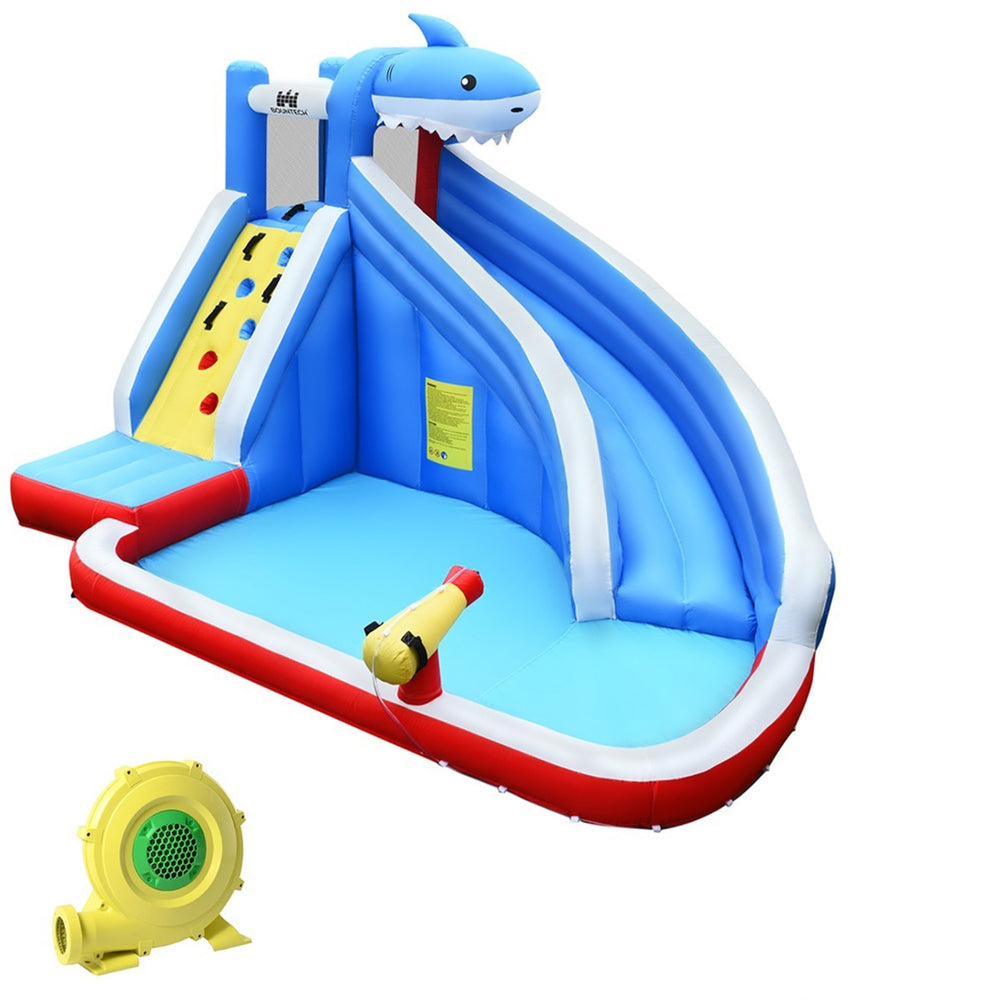 Inflatable Water Park Bounce House Slide Shark with/without Blower Image 2