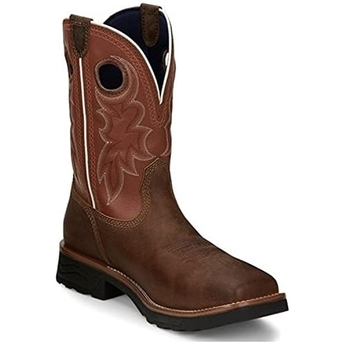 Tony Lama Mens 11" Fireball Composite Toe Waterproof Work Boot Brown - TW3300 BROWN Image 1