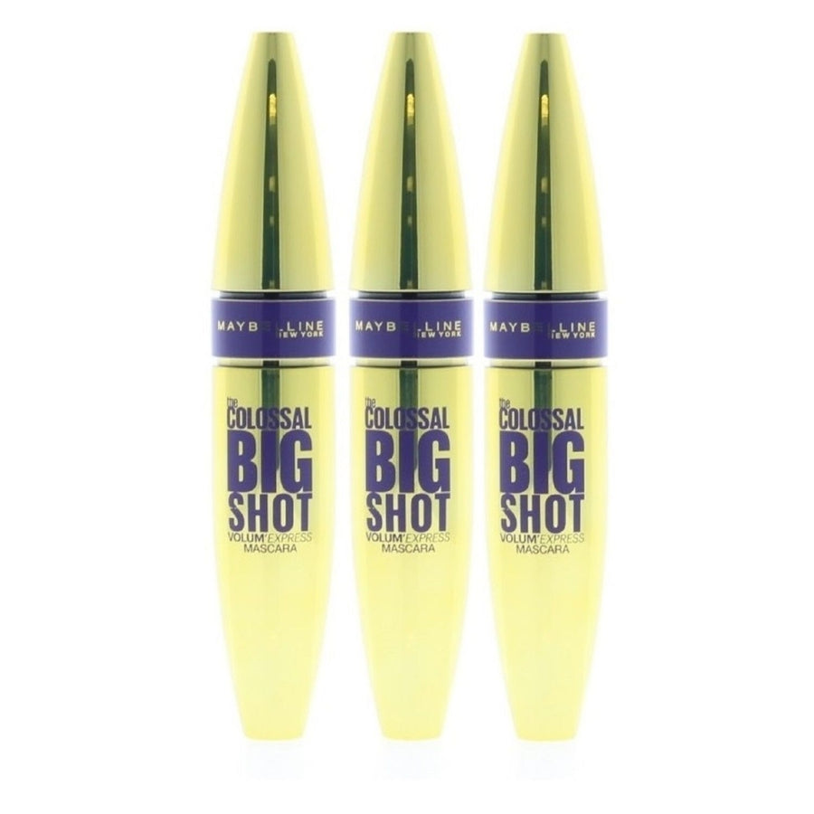 Maybelline VolumExpress The Colossal Big Shot Mascara Very Black 9.5ml (3 Pack) Image 1