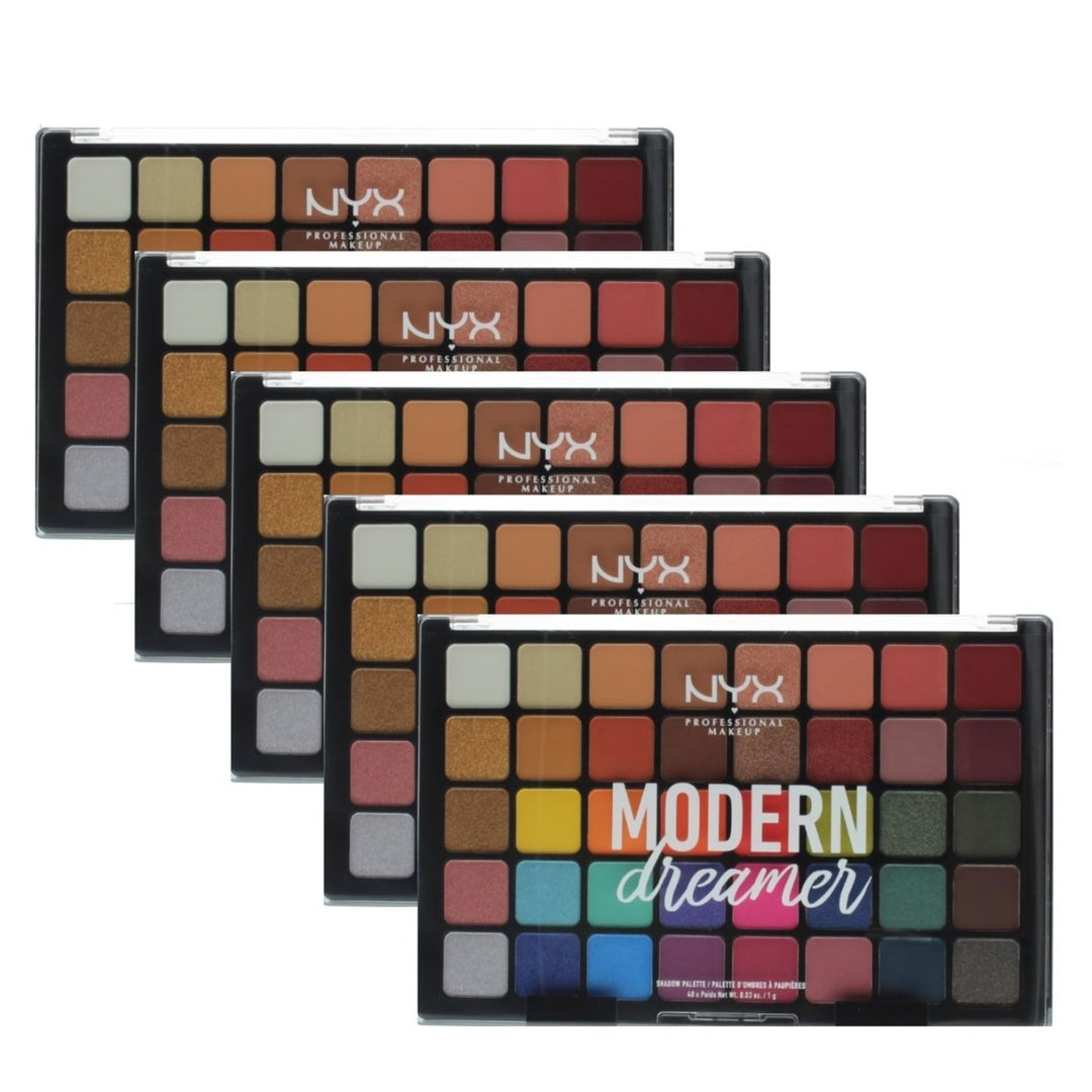 NYX Modern Dreamer Eyeshadow Palette 40 Shades 1.2oz Blendable Makeup 5 Pack Image 1